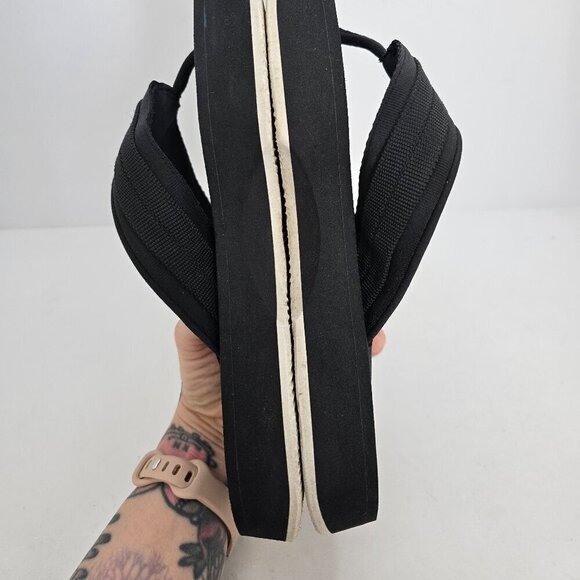 Andersson Bell | black strappy outdoor summer flip-flop sandals | MENS 9